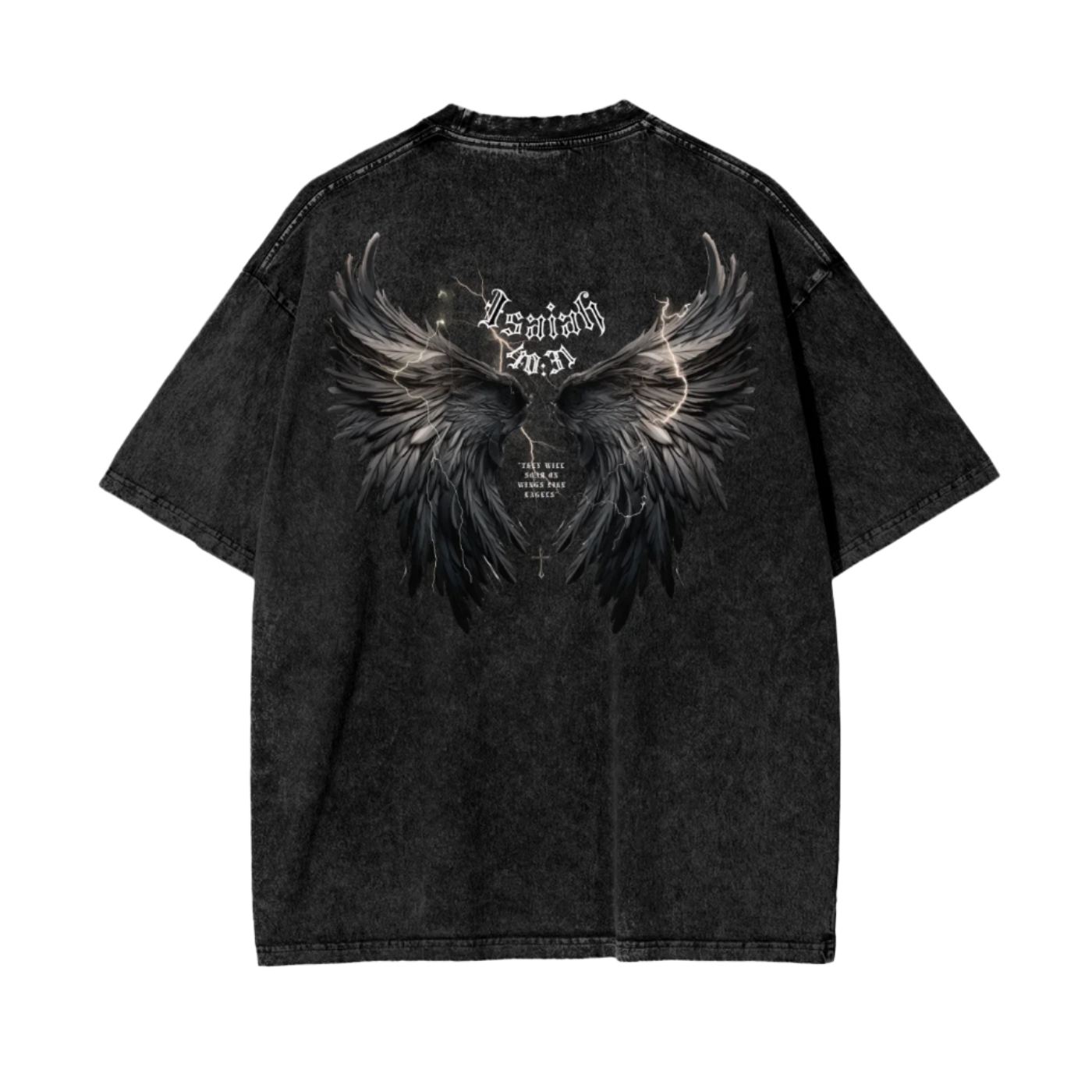 Isaiah 40:31 | Oversize Snow Washed T-Shirt