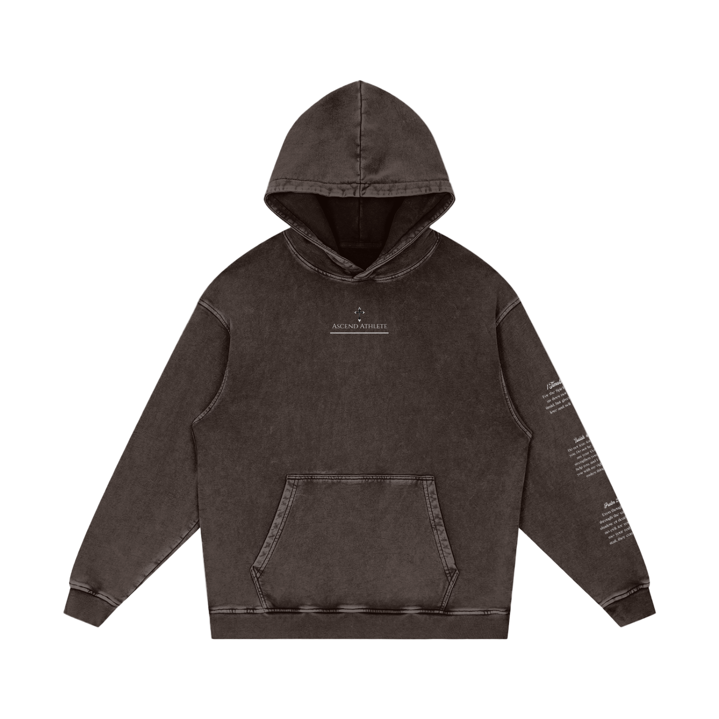 Snow Washed Faith Over Fear Hoodie