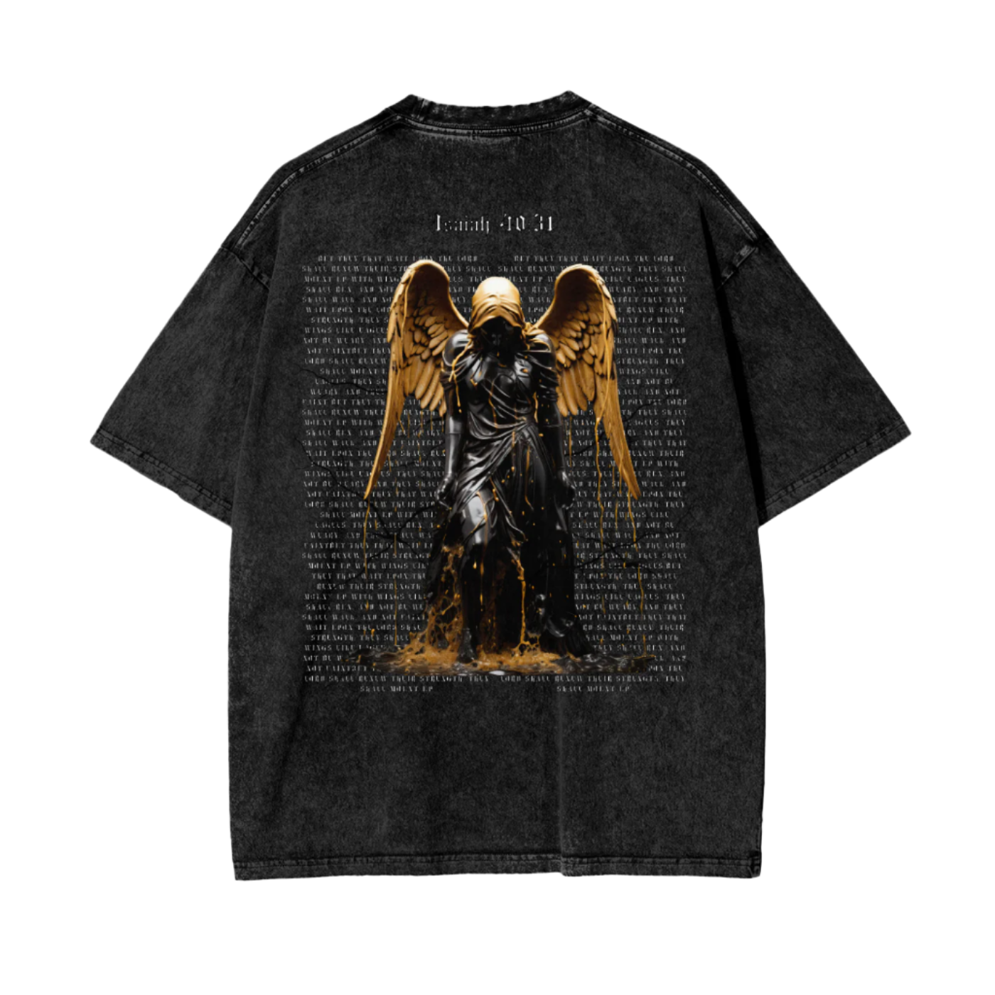 Gold Angel | Oversize Snow Wash T-Shirt