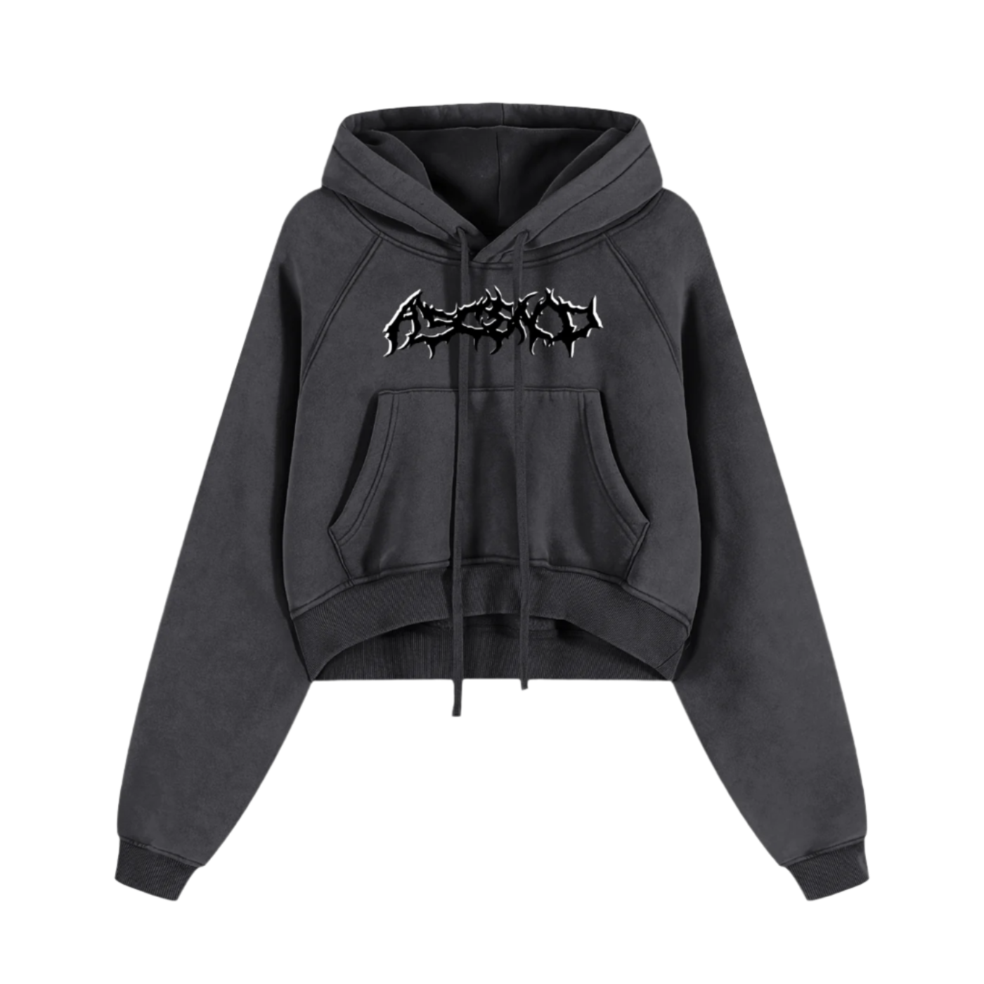 Deuteronomy 31:8 | Snow Washed Cropped Hoodie