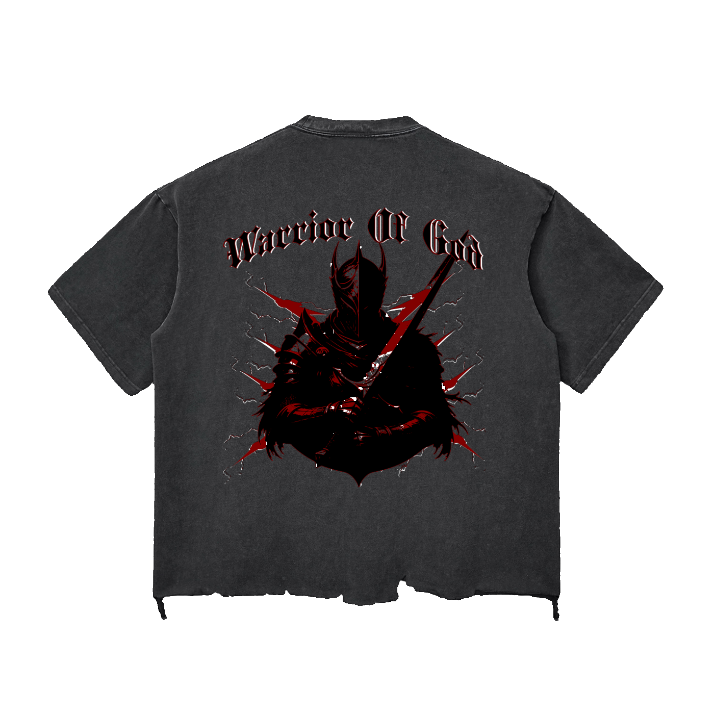 Warrior of God Snow Wash Boxy T-shirt