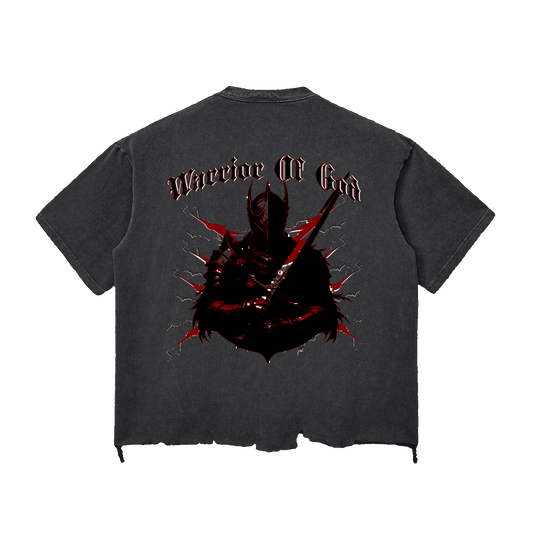 Warrior of God Snow Wash Boxy T-shirt