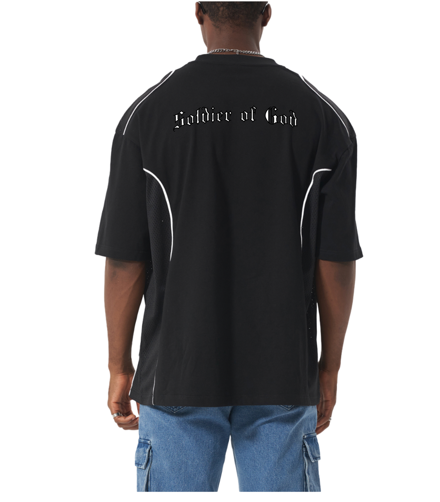 Contrast Piped Panel T-Shirt