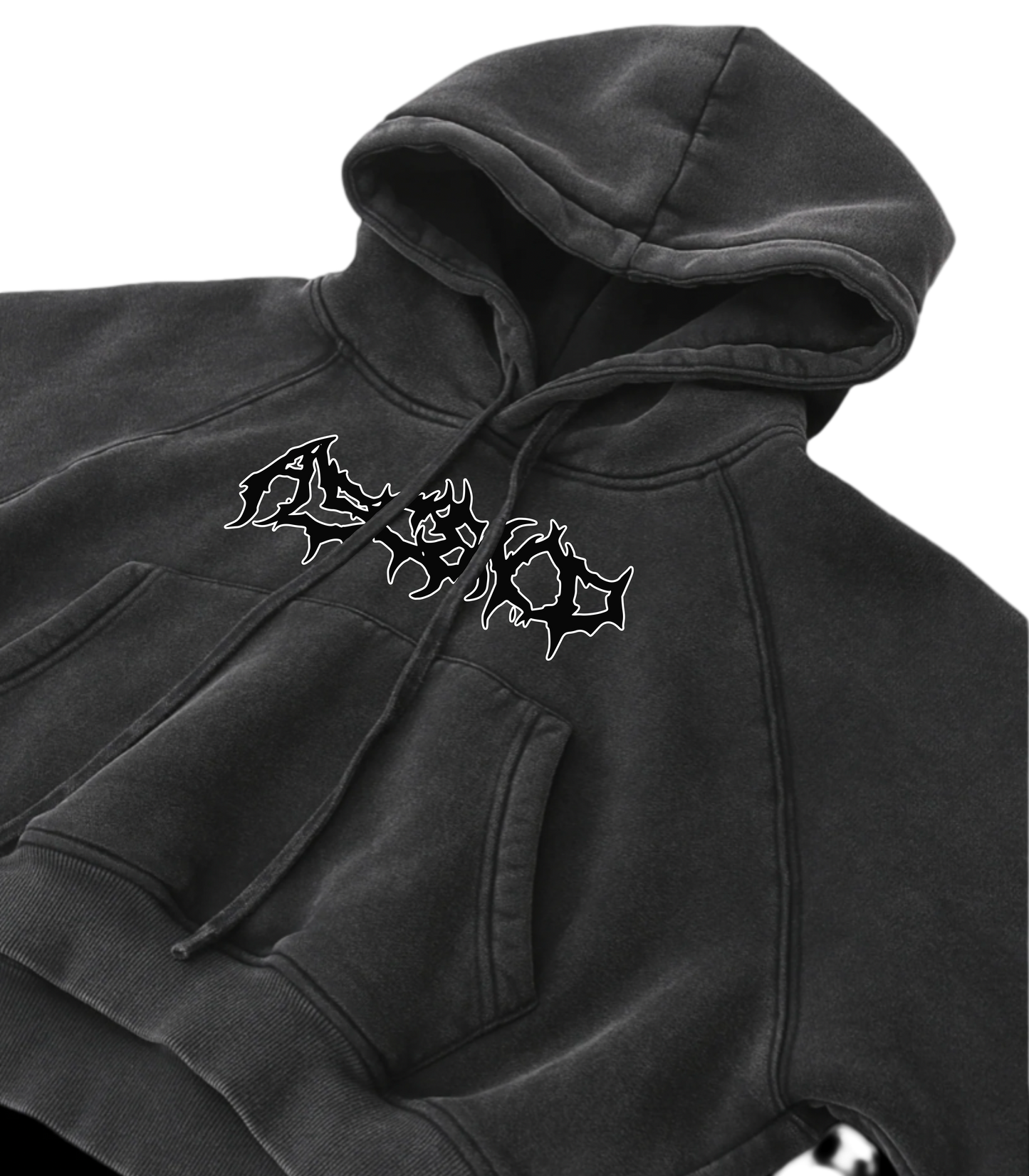 Deuteronomy 31:8 | Snow Washed Cropped Hoodie