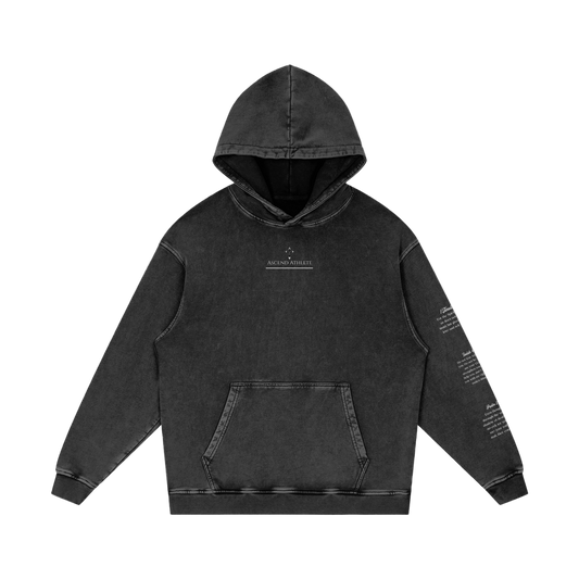 Snow Washed Faith Over Fear Hoodie