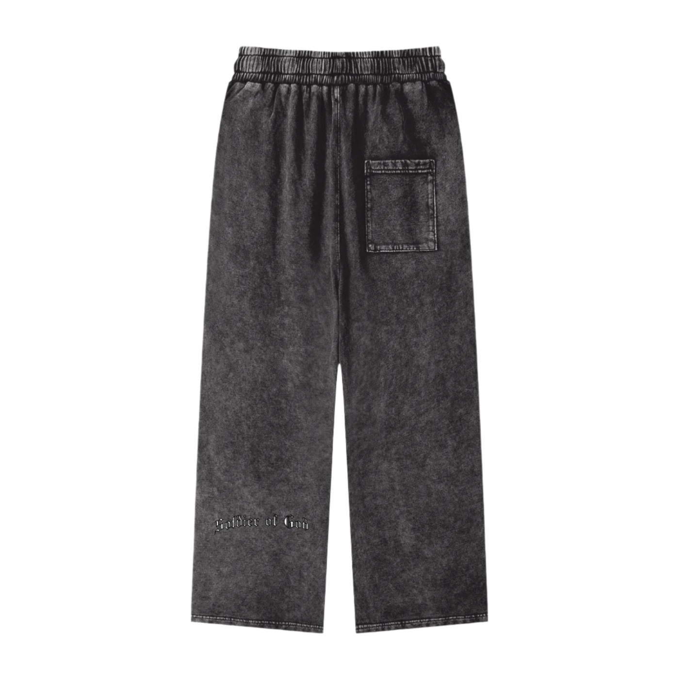 Soldier Of God | Acid Wash Straight Leg Sweats