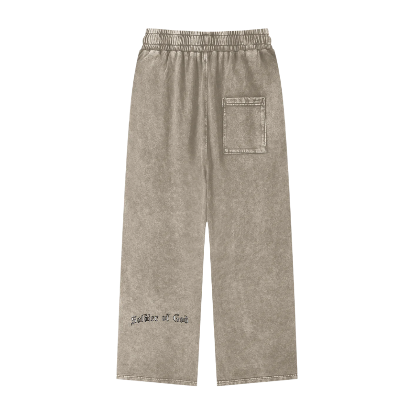 Soldier Of God | Acid Wash Straight Leg Sweats