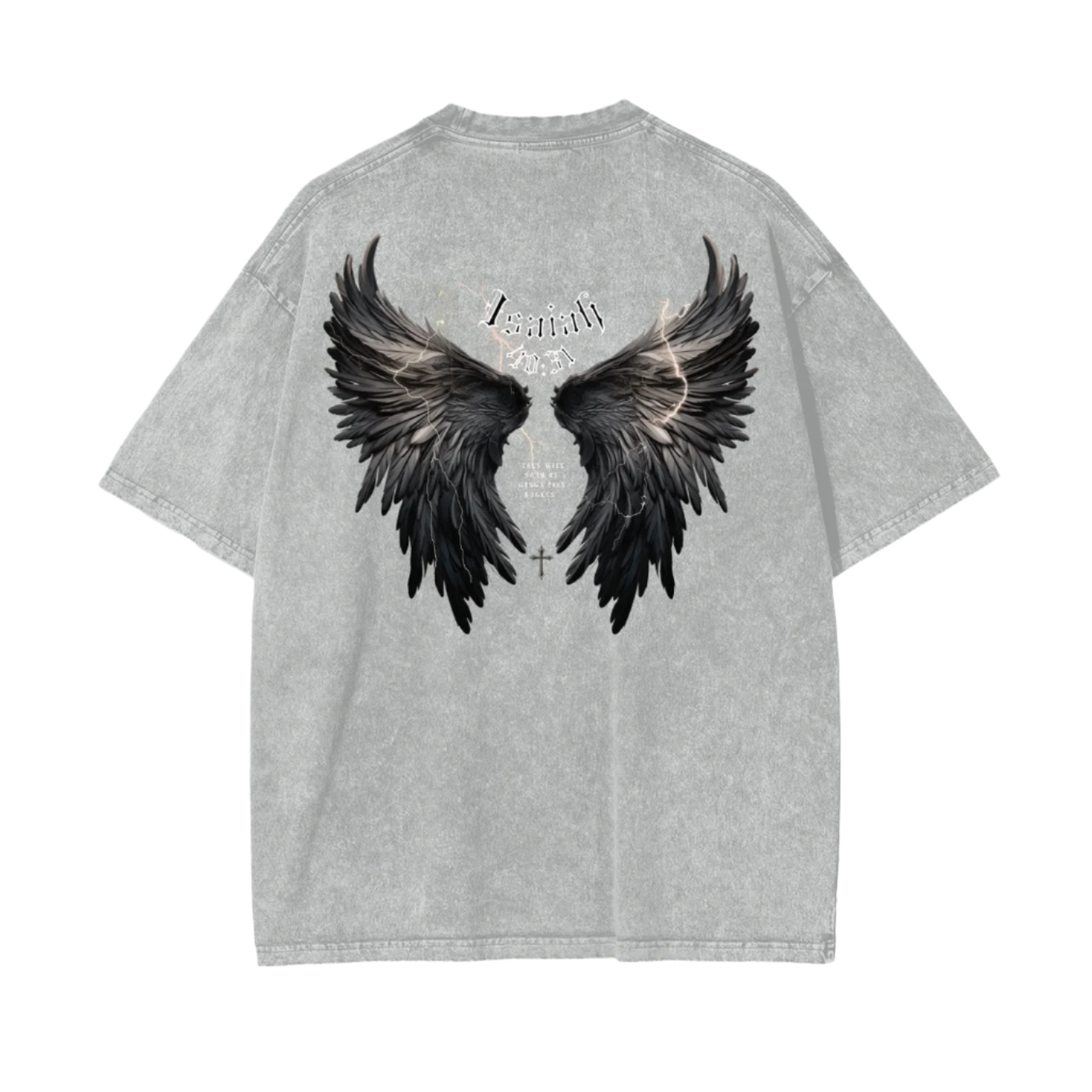 Isaiah 40:31 | Oversize Snow Washed T-Shirt