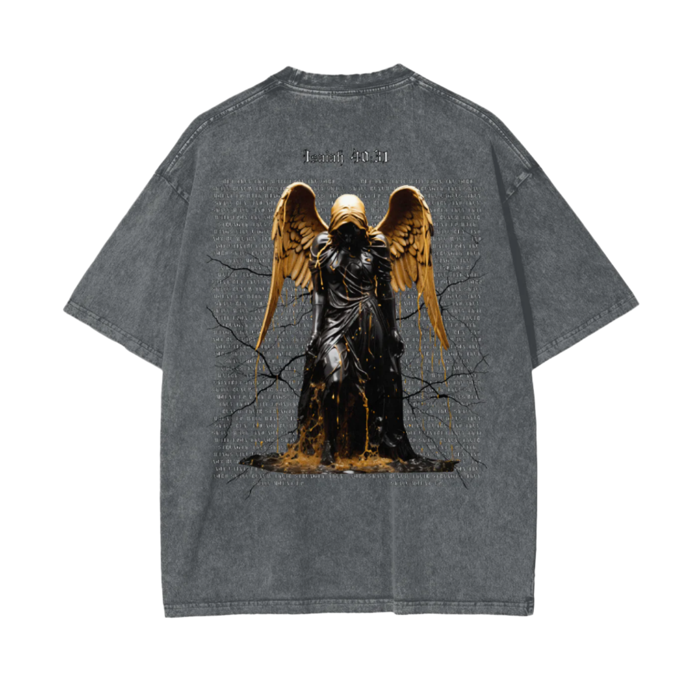 Gold Angel | Oversize Snow Wash T-Shirt