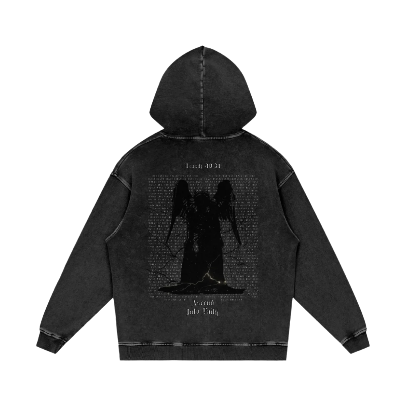 Isaiah 40:31 | Acid Wash Oversize Hoodie
