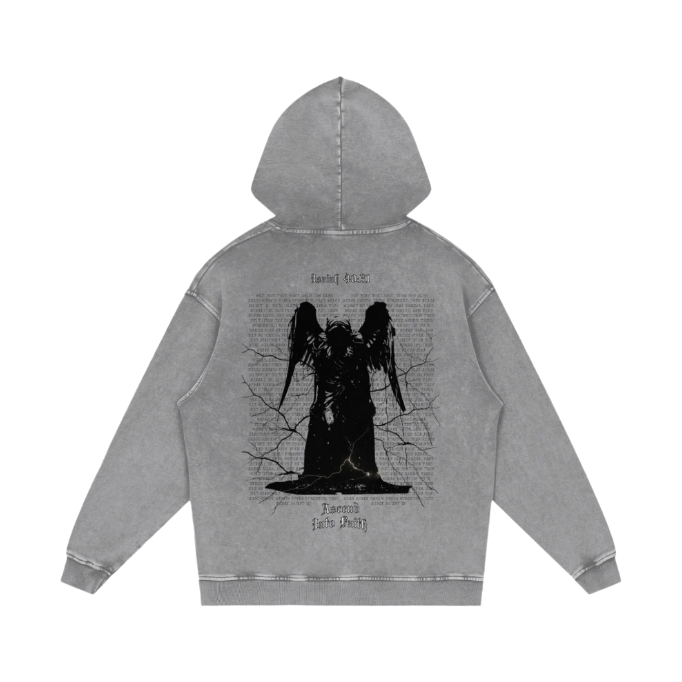 Isaiah 40:31 | Acid Wash Oversize Hoodie