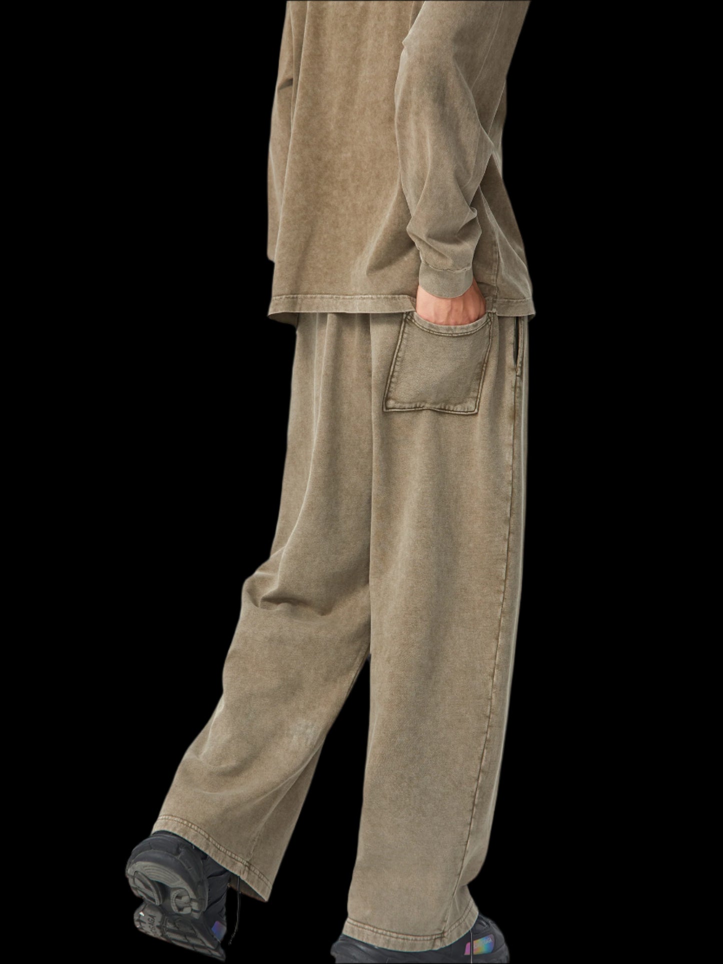 Soldier Of God | Acid Wash Straight Leg Sweats